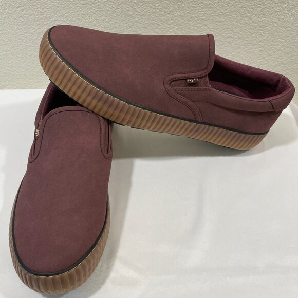 (NEW) LUGZ "Spell" Women's Non Slip Rubber Sole Slip On Loafer, Burgundy - 11 - Picture 3 of 12